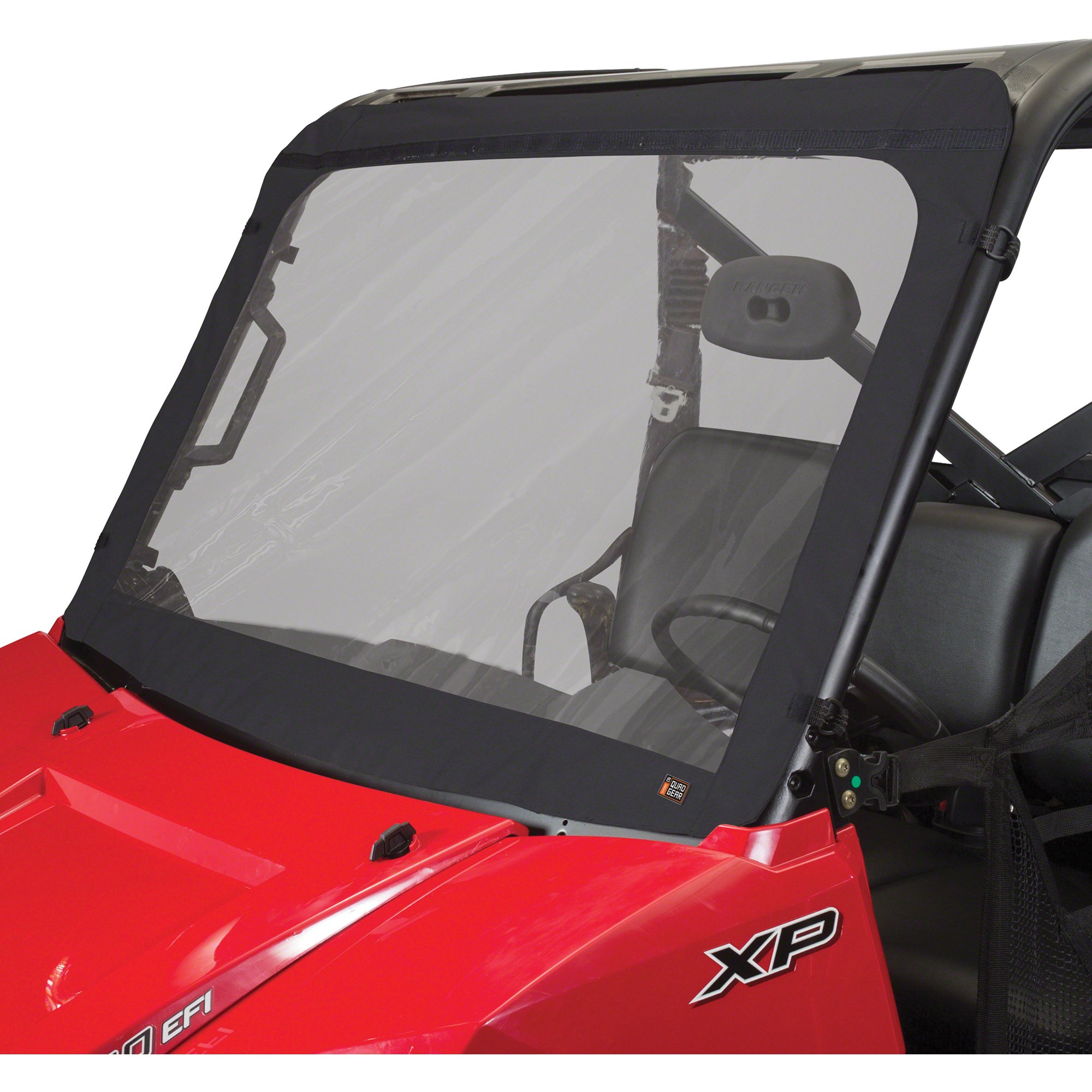Classic Accessories QuadGear UTV Front Windshield — Black, Fits Polaris, 52 1/2in. x 35in.
